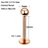 10Pcs/20Pcs/50Pcs G23 Titanium Labret Piercing Internal & External Design Lip Piercing Labret Stud Cartilage Helix Piercing