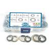 460-Piece Set of 304 Stainless Steel Flat Washers (M3-M12) for Construction Industry