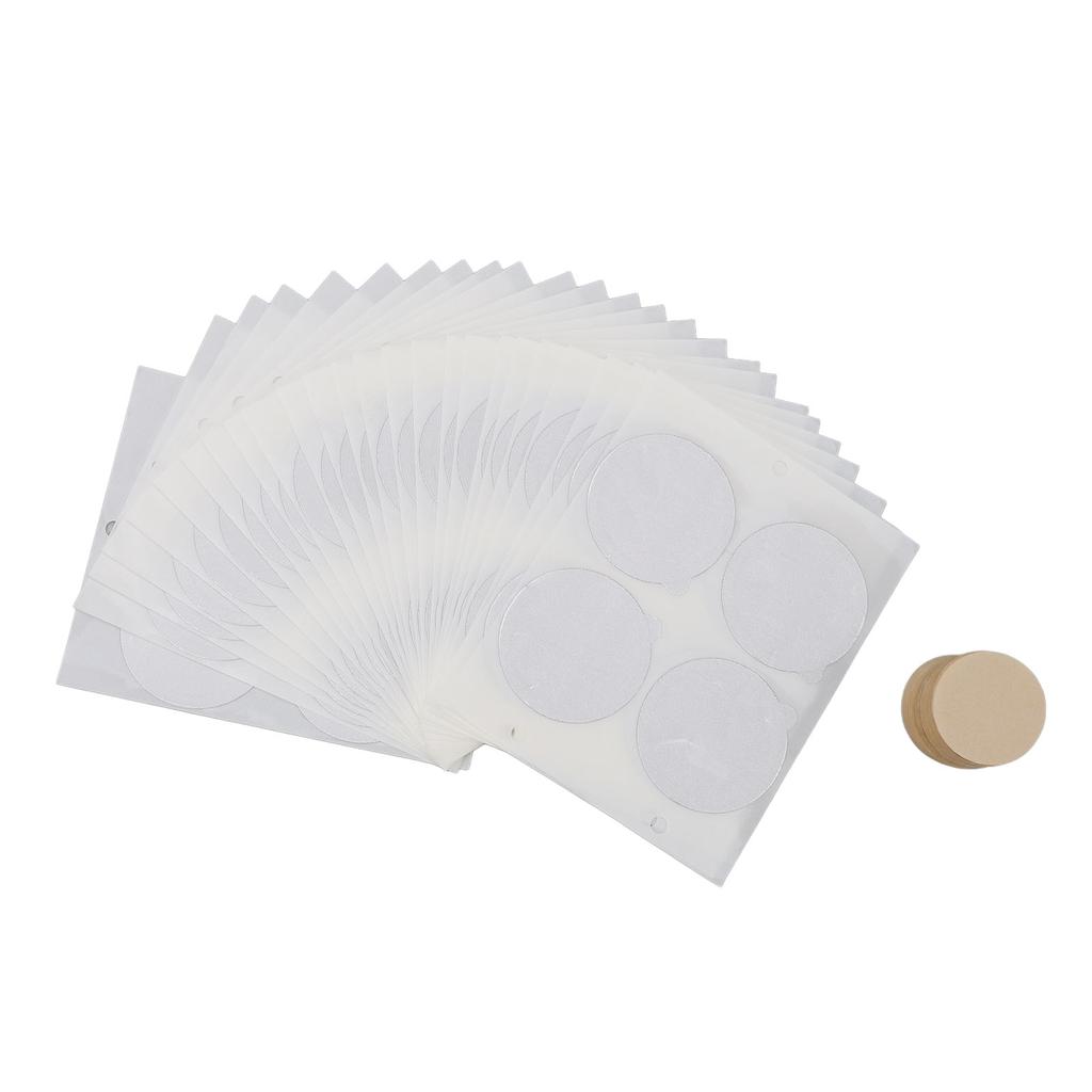 25PCS Aluminum Foil Lids for Coffee Capsules Disposable Coffee Pods Stickers Covers Seals with 100PCS Round Filter Paper
