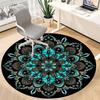 1PC Mandala Artwork Chair Carpet for Office, Indoor Non-Slip Washable Carpet, Soft Comfortable Mat For Office Room yy250930238