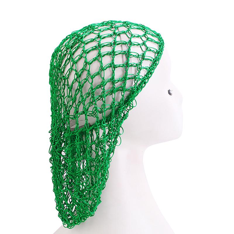 

Fashion Women Crochet Hair Snood Elastic Edge Long Hair Net Mesh Sleeping Nightcap Turban Headwear Hair Nets зелёный