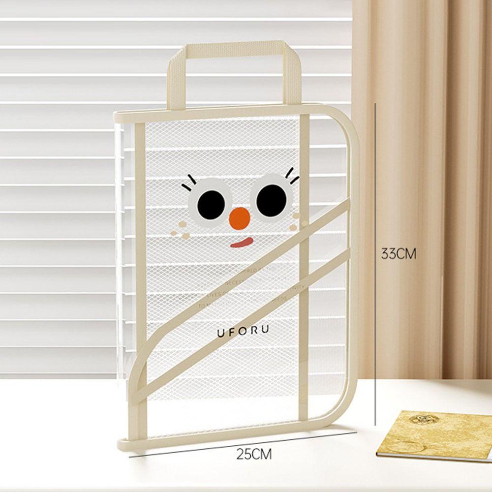 Foldable Document Bag Transparent Handbag New Book Storage Bag