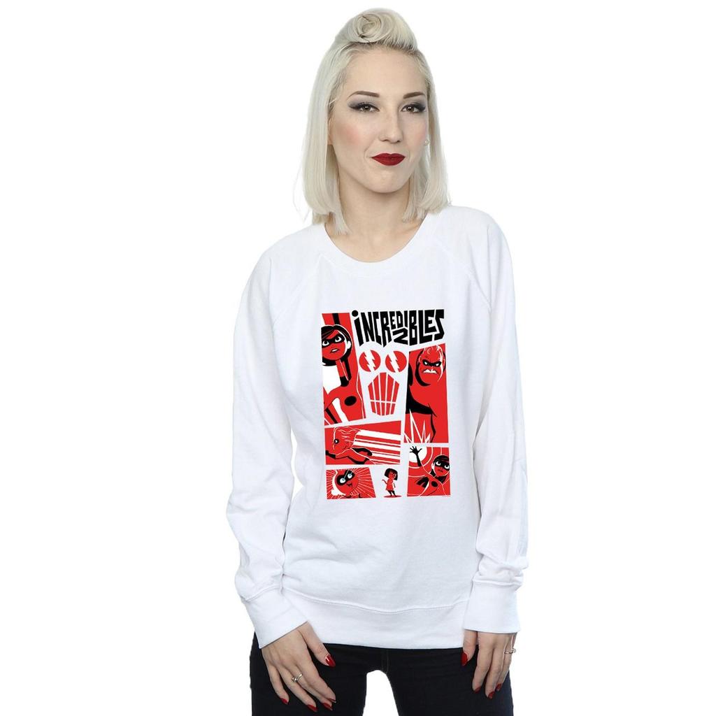 Disney Womens/Ladies The Incredibles Collage Sweatshirt