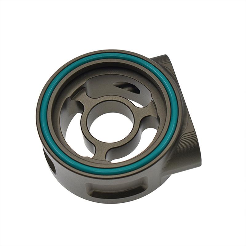 Aluminum Oil Filter Sandwich Trument Plate Adapter M20-1.5 3/4-16UNF Oil Temperature Pressure Sensor Base Universal