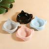 Cat Shape Cat Bowl Non-slip Cat Plates Cute Kitten Bowl  Pet Feeding