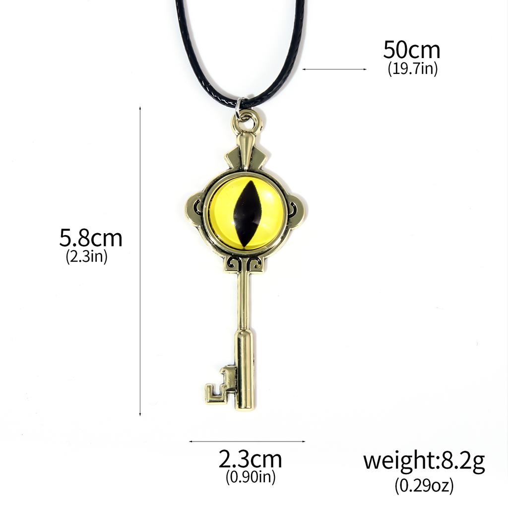 Anime The Owl House Necklace Retro Gold Color Eye Pendant Necklace for Women Men Jewelry Accessories