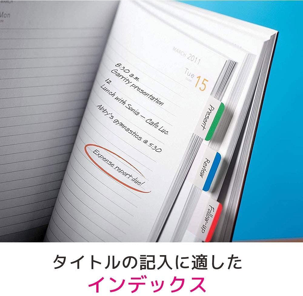 Samolepící bločky na fólie Super odolné Silné Zelená Modrá Červená x mm 22 listů x 3 podložky Post-it 38,1 25,4 686L-GBR