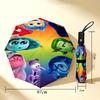 Inside Out Emotions 8 Ribs 3Fold Black Glue Uv Protection Umbrella Sun Protection Rainproof Compact Folding Umbrella For Travel Daily Use C9241003