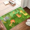 Cute Jungle Safari Animal Area Rug Non Slip Soft Floor Carpet for Kids Room Bedroom Playroom Vibrant Cartoon Decor