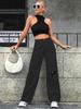 Women's INS Fashion Ripped High-Waisted Wide-Leg Jeans