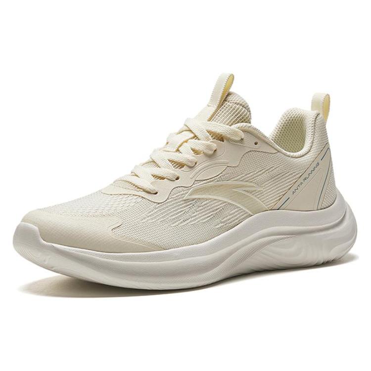 New Anta Lingyun Anti Slip Wear Resistant Low Top Running Shoes Women's White Green 922335550-1