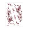 Yousheng Temporary Tattoo Sticker, Flower Lace Lotus Pattern Fake Tattoos for Women Men, Waterproof DIY Face Arm Leg Body Art Decoration