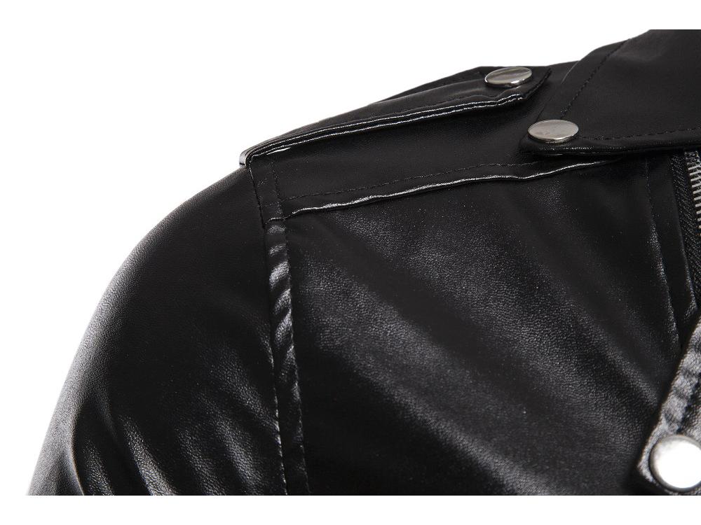 2024 Herbst/Winter Herren Europäische & Amerikanische Revers Reißverschluss Motorrad Lederjacke XY18