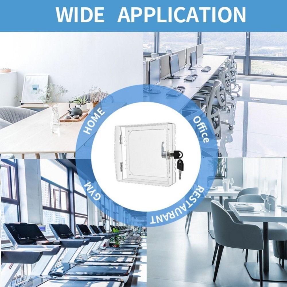 Acrylic Lockable Thermostat Cover With Keys Thermostat Guard Thermostat Cover  Electrical Equipment