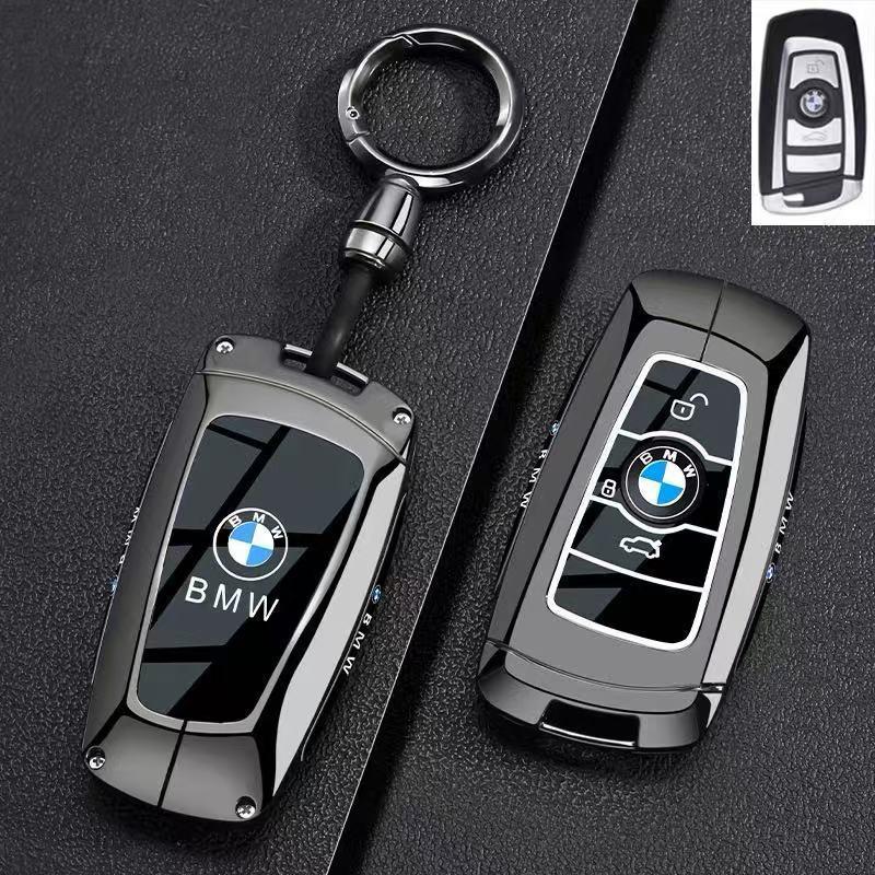 BMW Key Case for 3, 5 Series, X1, X3, X5, X6, X7, Z4, I3, I5, I7 - Car Bag Buckle Shell