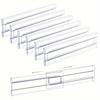 Adjustable Transparent Plastic Drawer Dividers,Expandable Organizers For Home & Office,Clear Storage Separators,With Rubber Pads