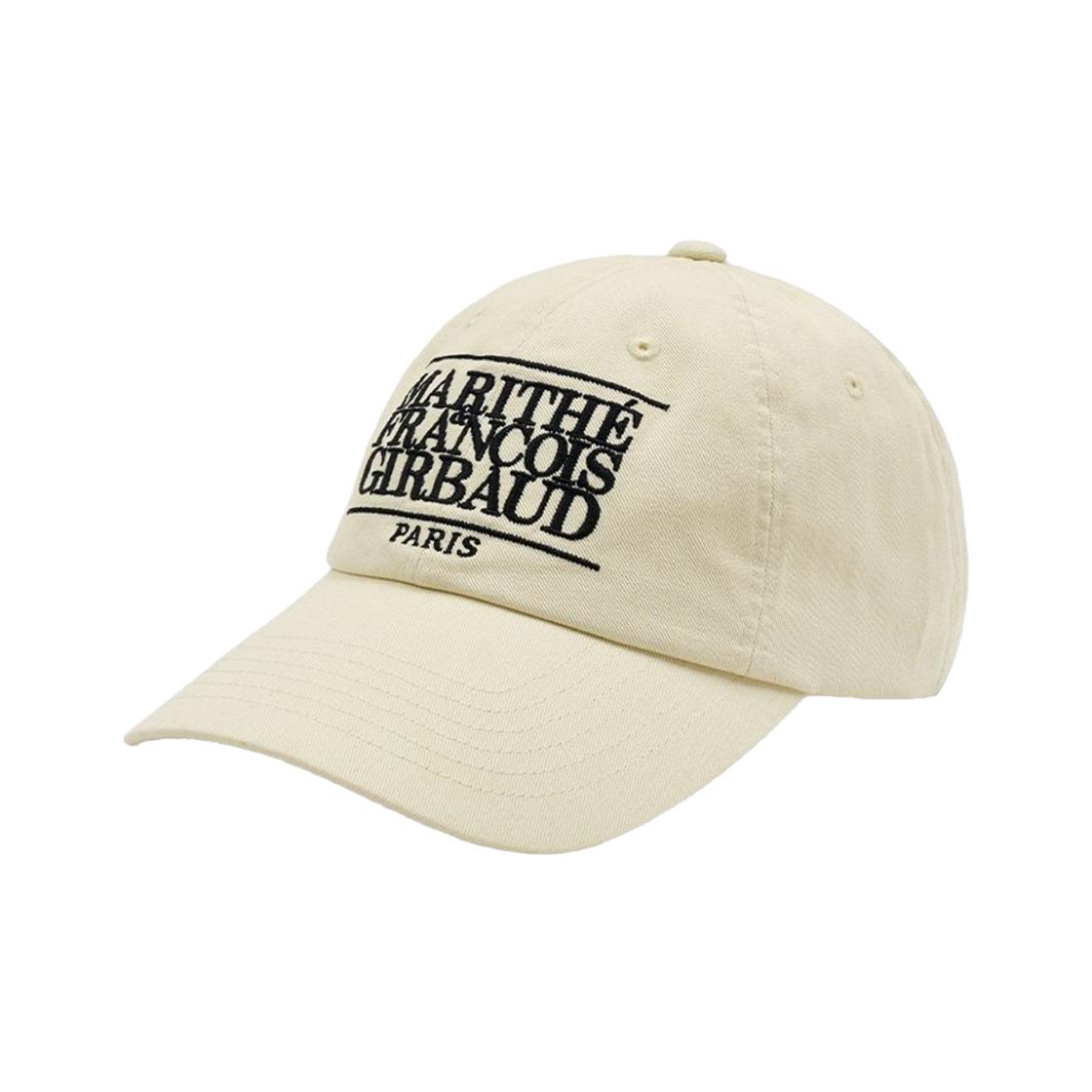 Marithe Francois Girbaud Classic Logo Cap Ivory ONE SIZE