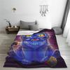 Soft Warm BlanketKids Airplane Travel Kpop Demon Hunters Derpy Tiger Throw Blanket  Flannel Bedspread Aesthetic Sofa Bed Cover
