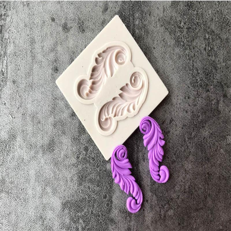

3D Carving Flower Lace Silicone Mold Cake Border Decoration Cupcake Top Decoration Polymer Clay Embossed Cake Decoration Mold
