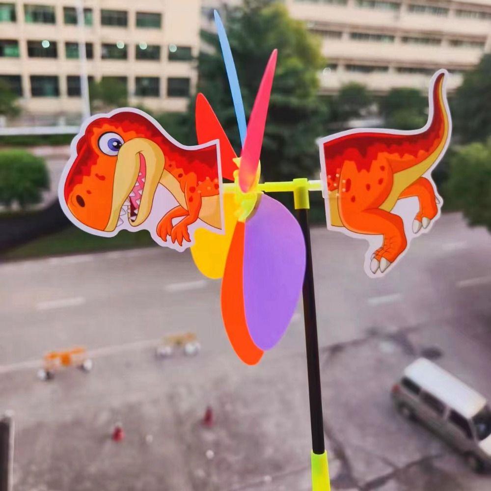 Plastic Cartoon Windmill Three Dimensional Cartoon Children Toys  Home Garden Decoration