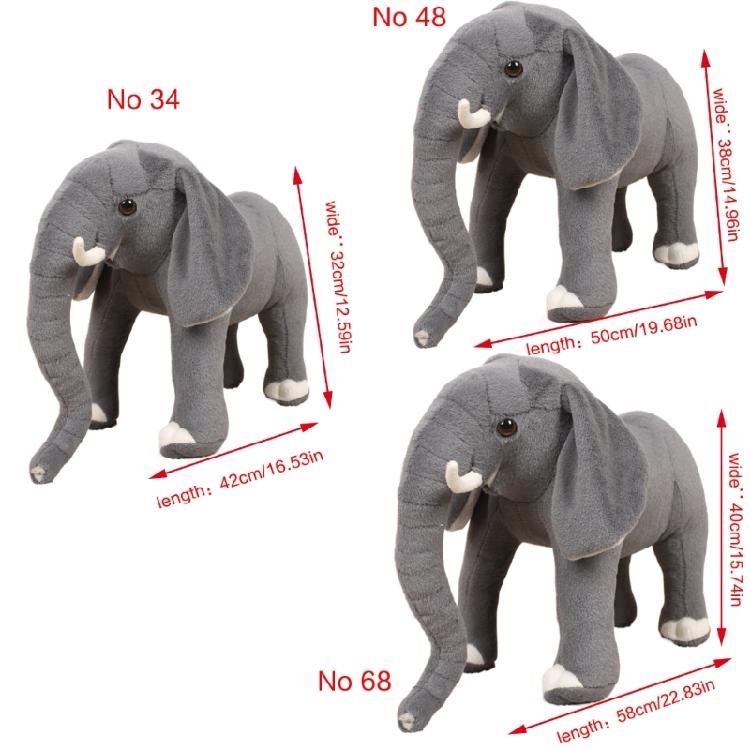 Elephant Plushes Pillow, Large Stuffed Animals for Playtimes and Relaxation