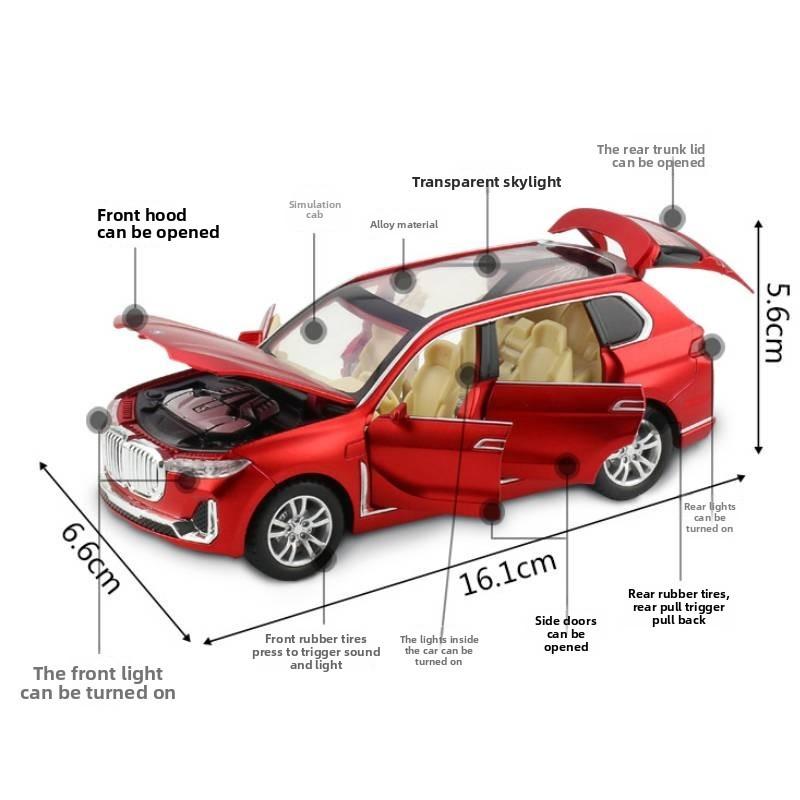 Diecsimulation Alloy Suv Sedan Model Toy With Sound And Functions Light