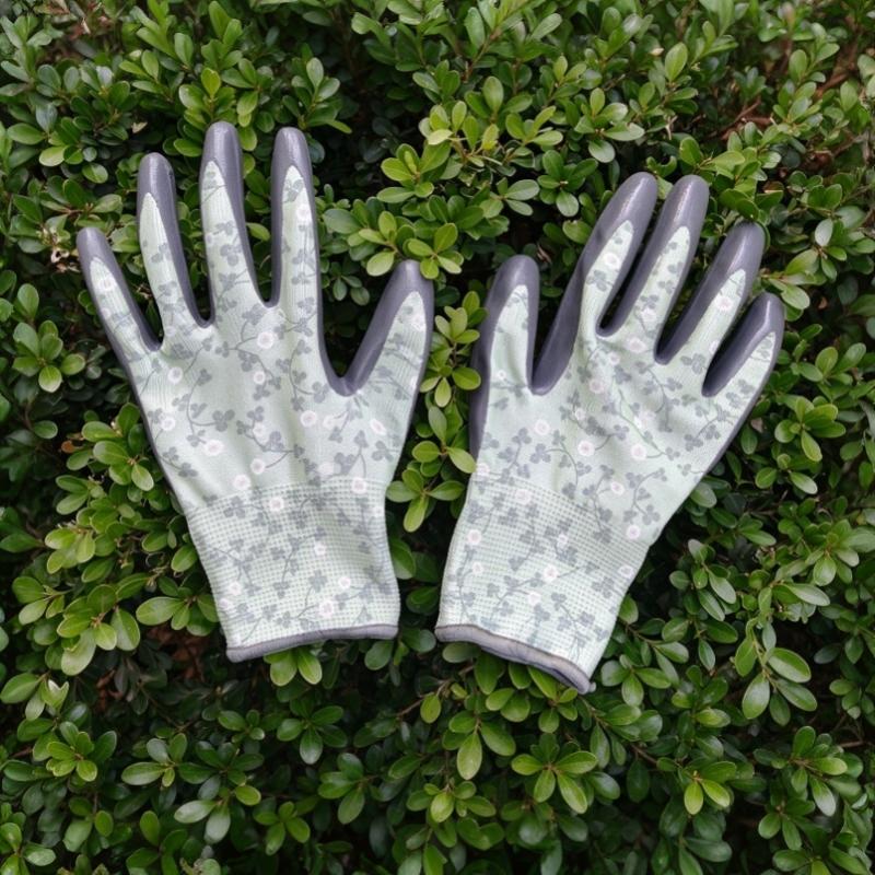 Floral Pattern Gardening Gloves Comfortable Breathable Work Gloves Multi-Purpose Anti Prickling Protective Mittens