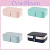 Leather Jewelry Box With Double Layer Large Capacity Organizer For Travel And Gift Giving