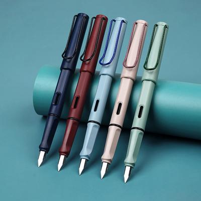 1 juego de pluma estilográfica clásica multicolor con recarga de tinta reemplazable para firma