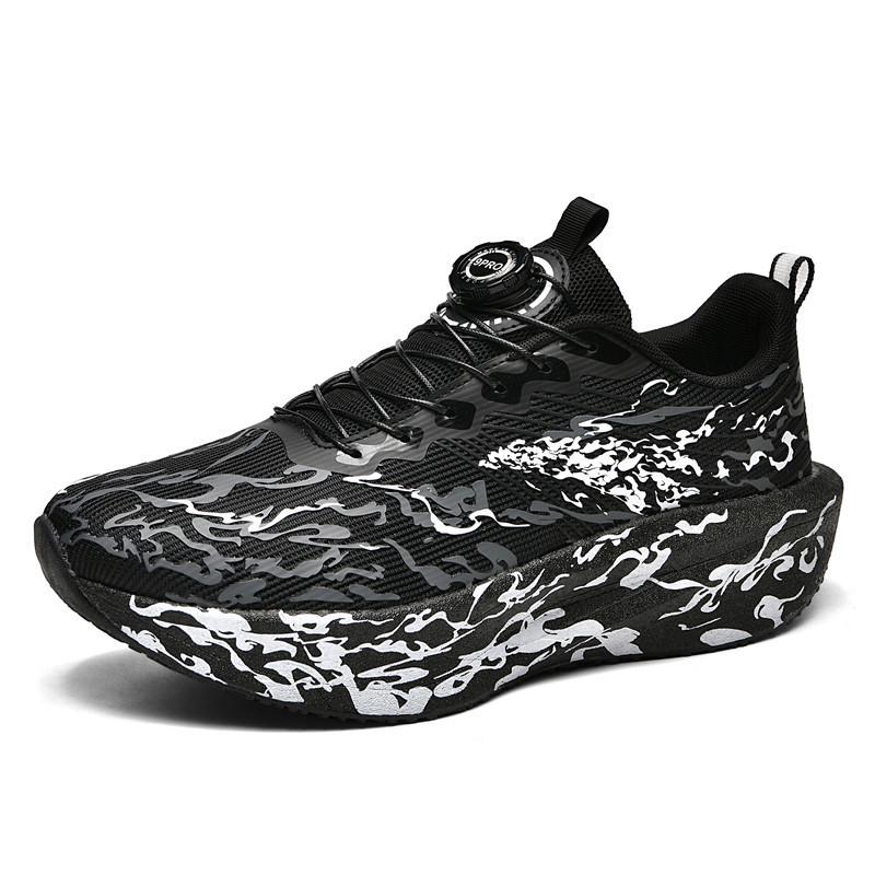 Cross 2025 Fluorescent Running Shoes: Soft Sole Carbon Plate, Parent-Child Couple Style, Heartbeat Design.