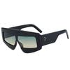 New Future Technology Sense Large Frame Sunglasses Irregular Concave Glasses European and American Street Hip Hop Rap Sunglasses