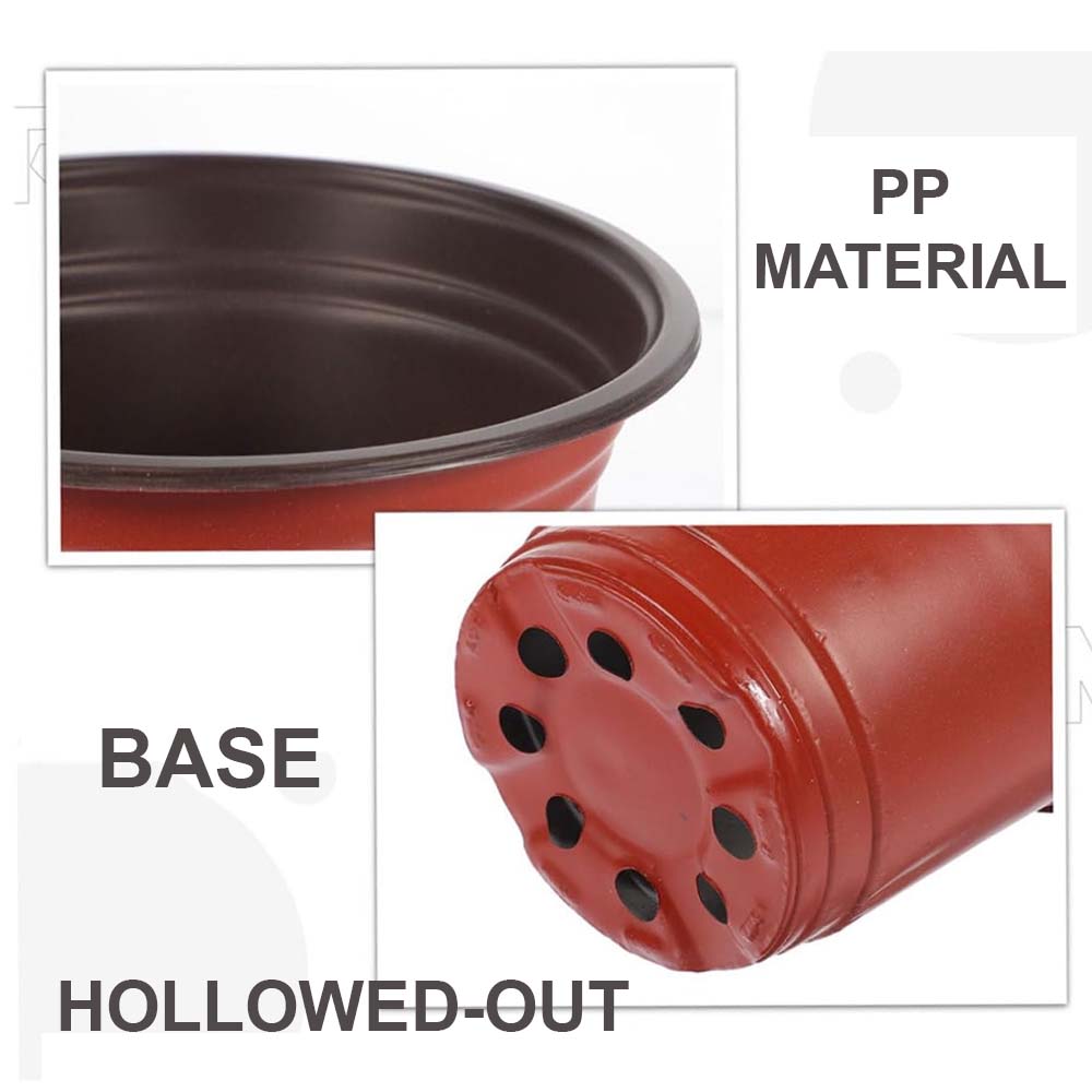 9‑15cm Plastic Flower Pot with Drainage Hole10PCS Nursery Seedling Planter Gardening Grow Pot for Home Balcony Maceta Jardineria