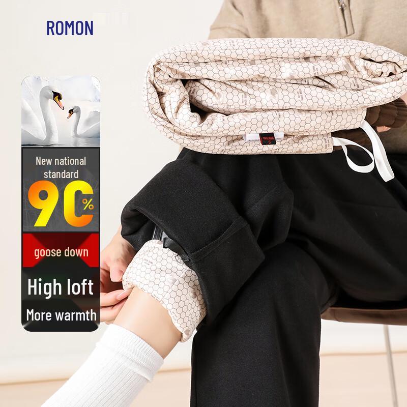 Luomeng Women's 90% Goose Down Warm Trousers