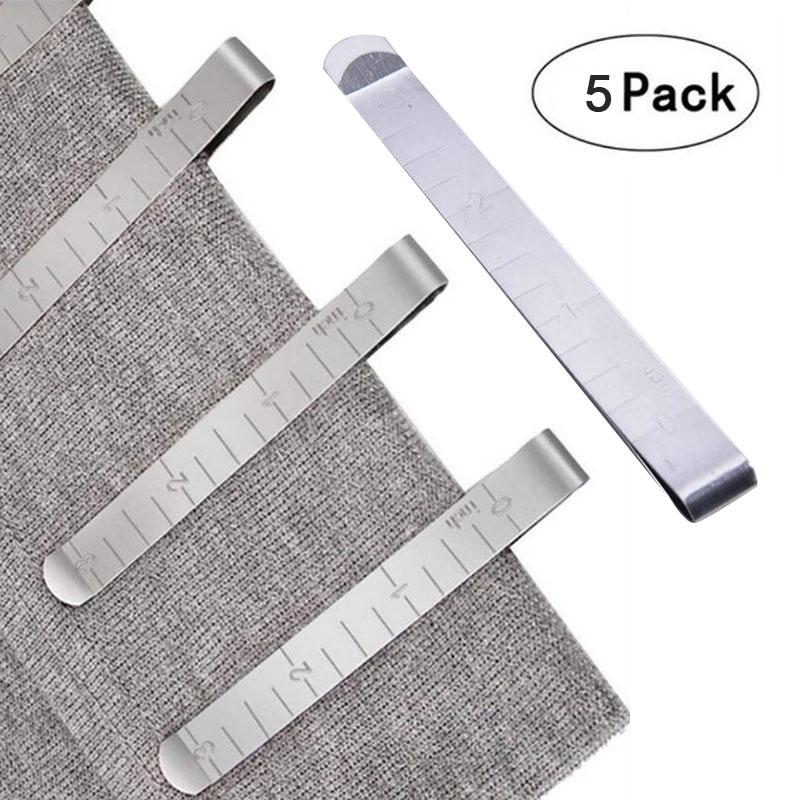 5Pcs Metal Sewing Crimping Clip Zinc Alloy Sewing Clips For Diy Clothing Stitching Pinning Marking Quilting Ruler Tool