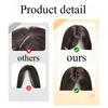 Ashely Black Brown Wig for Women Layer Straight Hair Wig with Curtain Bangs Synthetic Wigs High Temperature Fibers for daily use