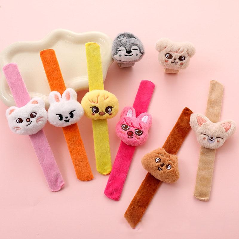 Straykids Cartoon Plush Accessories Skzoo Plush Doll Pop Ring Backpack Decoration Fashion Style Doll Birthday Atmosphere Toy