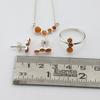 Carnelian Jewelry Set, 925 Sterling Silver, Gift For Her, Dainty Jewelry, Women Jewelry