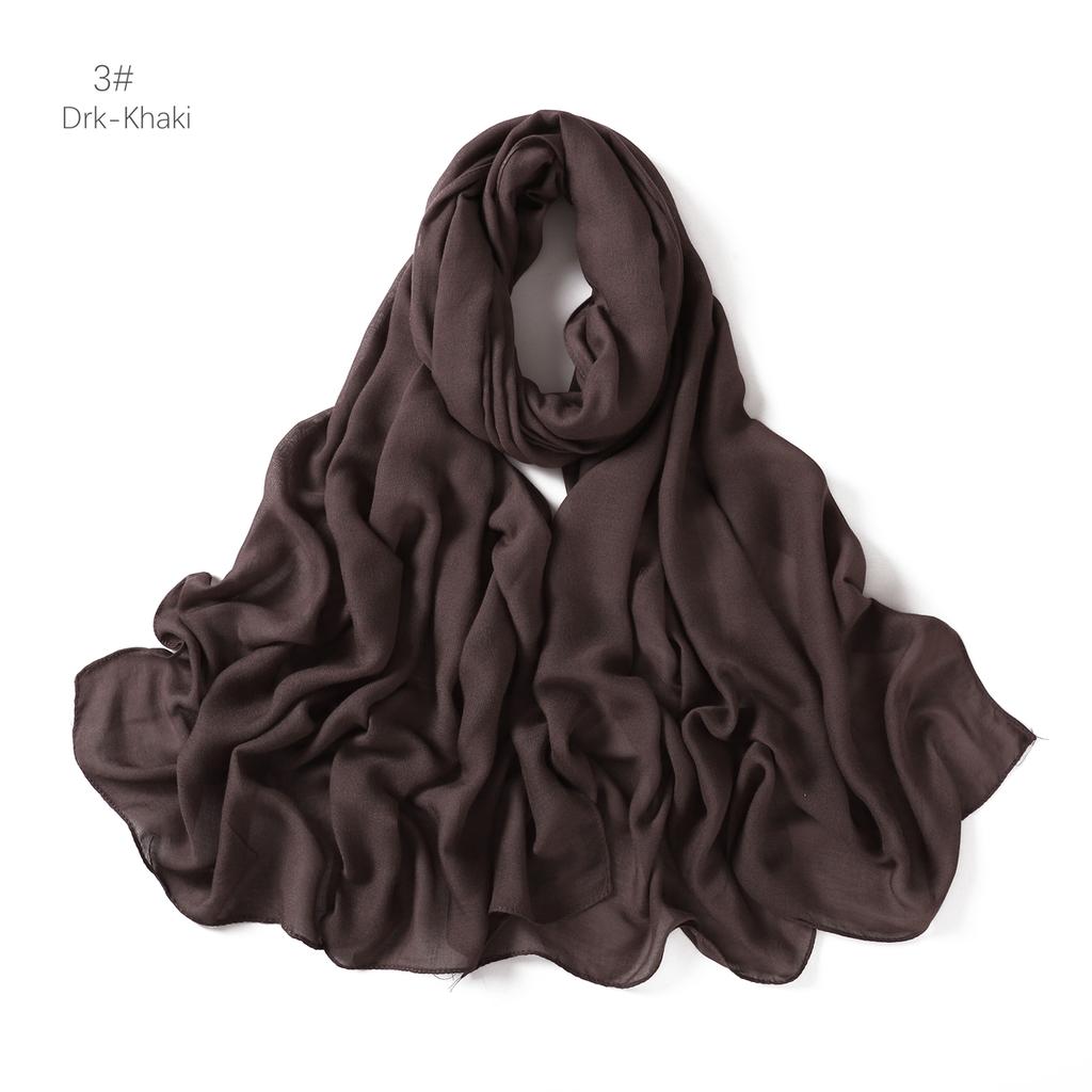 High Quality Single Stich Modal Cotton Hijabs Thin Breathable Soft Headscarf Long Shawls for Muslim Women  New Headwraps