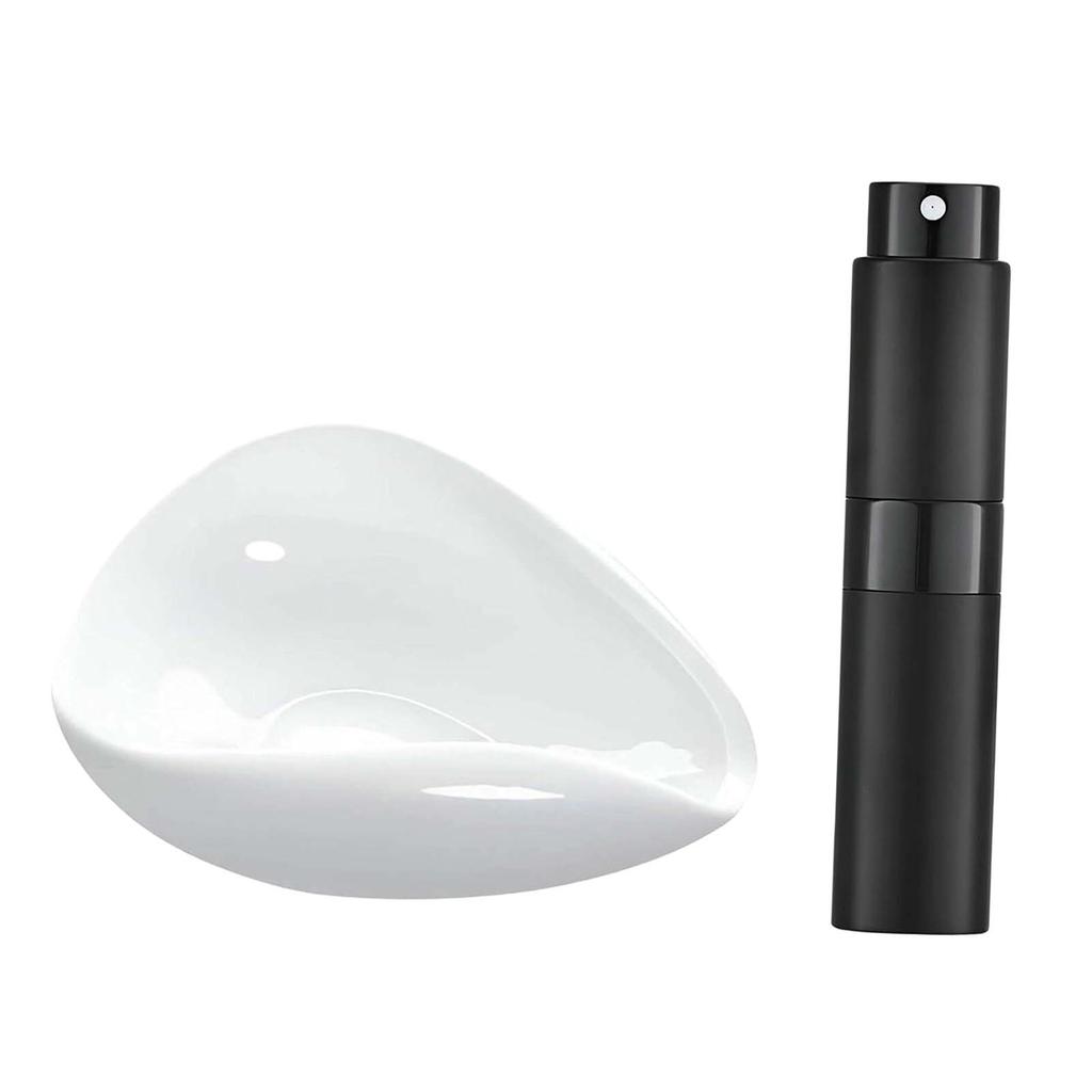 Ceramic Coffee Bean Weighing Bowl Dosing Bowl Single Coffee Tray Loose Leaf Tea Presentation Kitchen Accessories