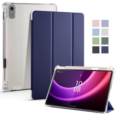 Tablet-Hülle für Lenovo Tab P11 2. Generation M11 2024, Hülle mit Stifthalter, dreifach gefaltet, PU-Flip-Leder, weiche Rückseite, Ständer, Tablet-Schutzhülle