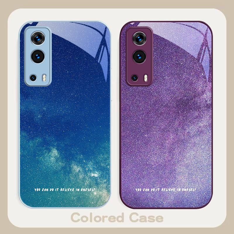 Brilliant Starry Sky For VIVO Y72 X100 Pro Y55 16 V20 29 V30 X60 Pro Y11s Y20 X80 Pro 5G Y36 4G V23e Tempered Glass Phone Case