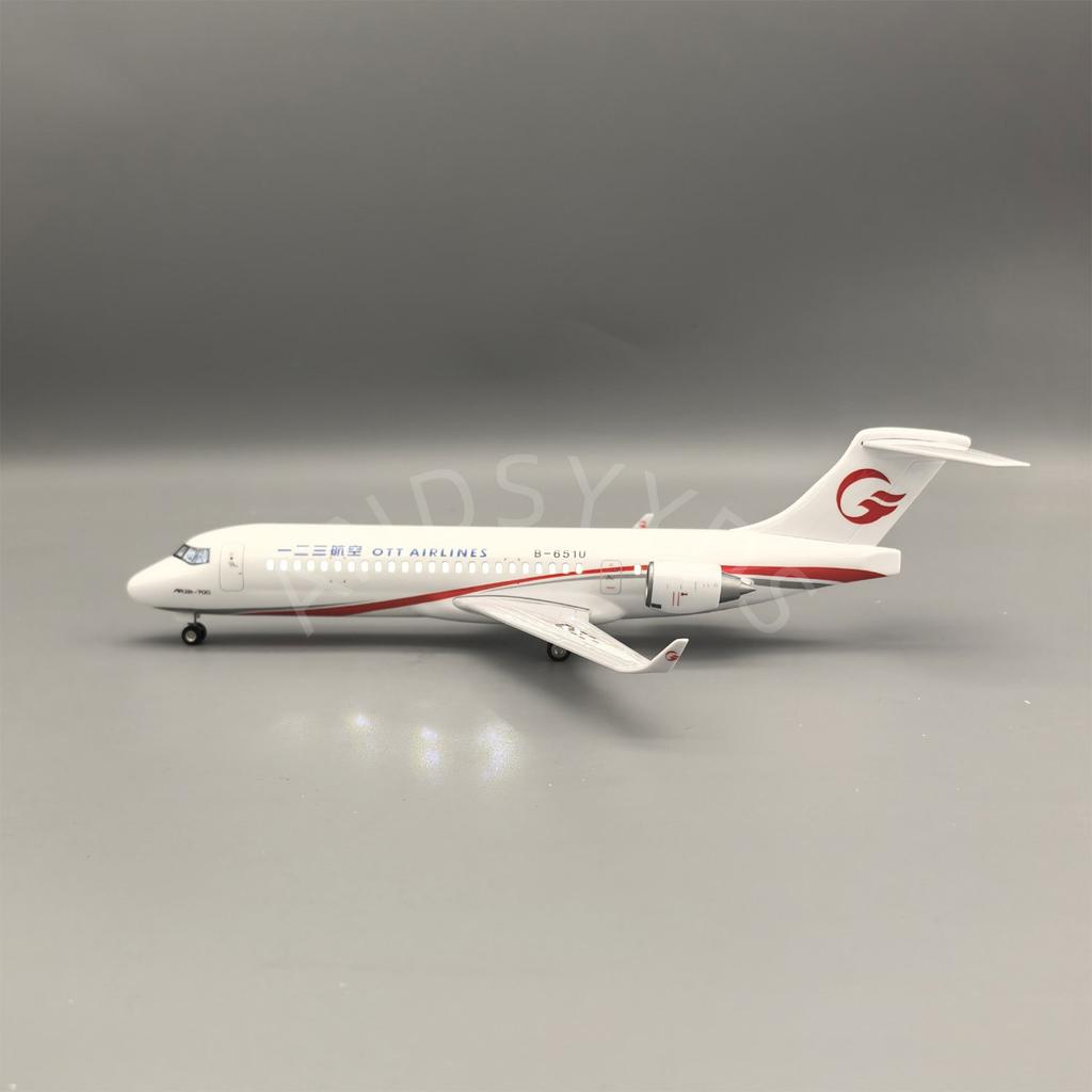 34cm Plane Model 1:100 Scale OTT Airlines C909 Aircraft Model Simulation Resin Diecast Aviation Models With Landing Gear Collect
