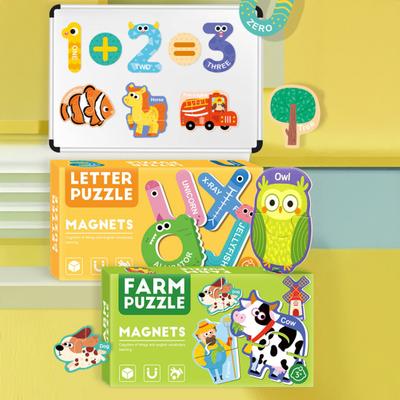 1 Set Harfler Rakamlar Buzdolabı Mıknatısı Küçük Çocuklar Hayvan Sebze Taşıt ABC Okul Öncesi Öğrenme Buzdolabı Mıknatısları Eğitici Oyuncak
