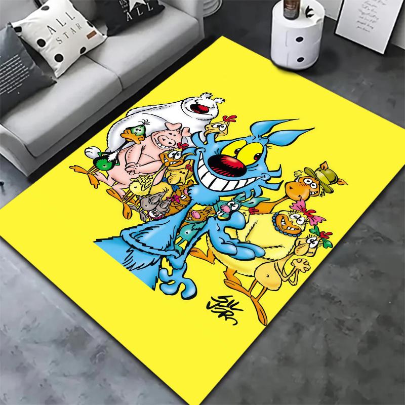 Lupo Alberto Carpet Rug for Living Room Bedroom Home Sofa Decoration,Kids play Nonslip Floor Mat