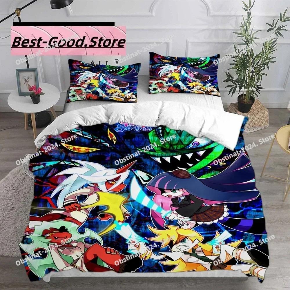 Cartoon Panty & Stocking with Garterbelt Bedding Set Single Twin Full Queen King Size Bed Set Adult Kid Bedroom Duvet Cover Sets