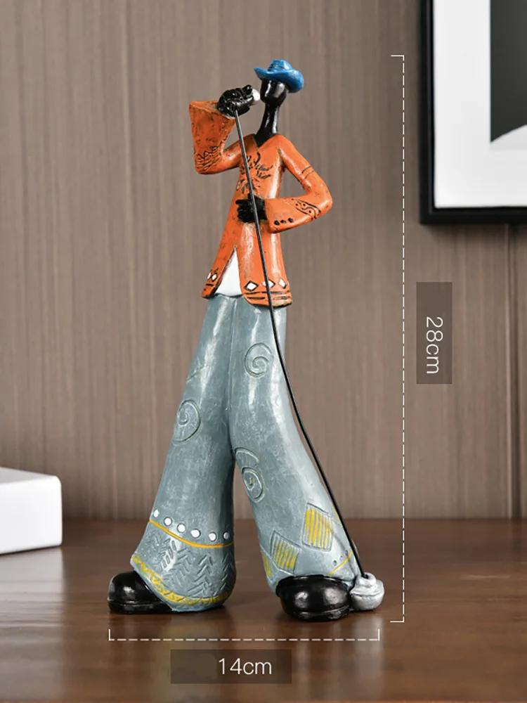Kreativt amerikansk band Dekorasjon Musikkinstrument Modell Stue Veranda Studie Nordisk Kunst og Håndverk Statue Skulptur Hjem