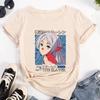 Frieren: Beyond Journey's End Anime T-Shirt | Elf Girl Frieren Print | Unisex Cotton Casual Short Sleeve Tee | Japanese Retro Streetwear