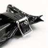 1 Pair BDSM Black Patent Leather Handcuffs Dog Paw Gloves Adult BDSM Kit Reverse Restraints Boxing Cuffs With Locking Buckle Cosplay Couples Sex Bonda