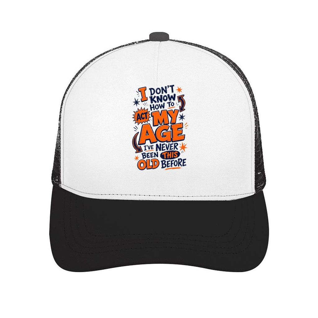 Too Old For This Humor Quote Mesh Baseball Cap Casual Hat Outdoor For Womens Unisex FeUnisex