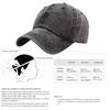 Vintage Cotton Baseball Cap Breathable Outdoor Sun Hat Solid Color Solid Color Baseball Cap for Activities Camping Picnic Hiking